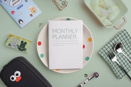 สมุดโน๊ต Ropamoda PVC Monthy planner สีเขียว_2